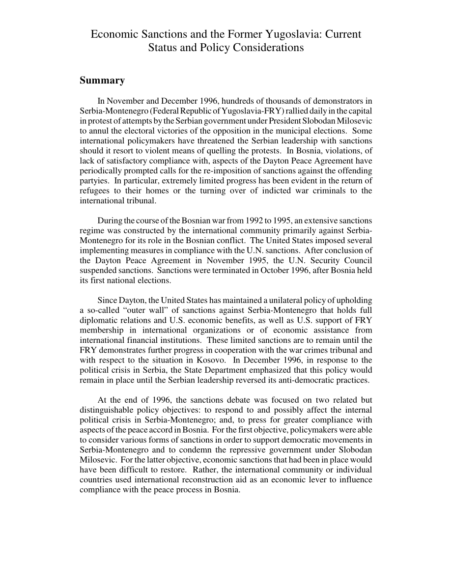 [19961216]97-20_经济制裁与前南斯拉夫：截至1996年的现状和政策考虑.pdf_第3页