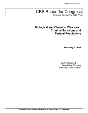 [20040205]RL32220_生物和化学武器：刑事制裁和联邦法规.pdf