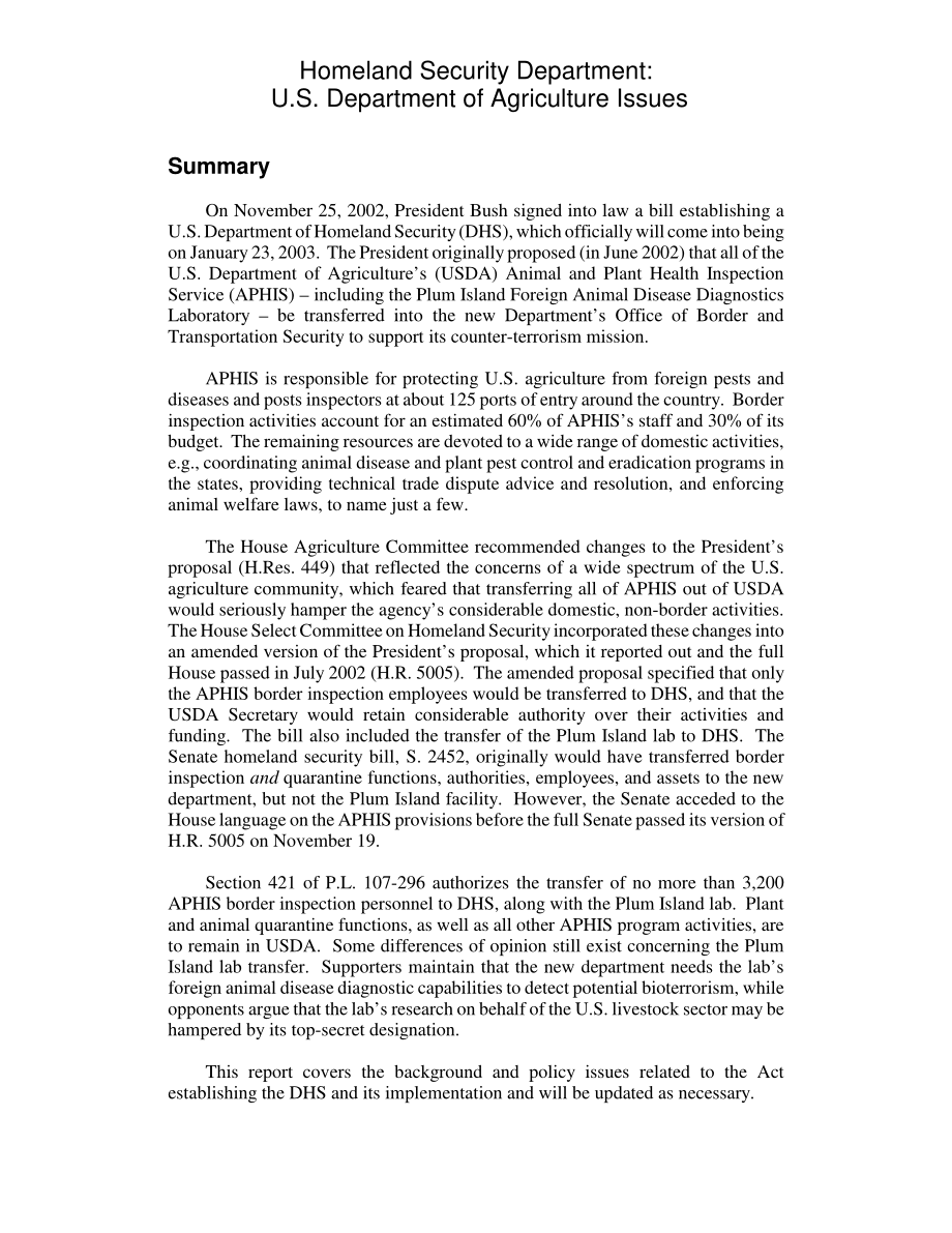 [20021216]RL31466_国土安全部：美国农业部问题.pdf_第2页