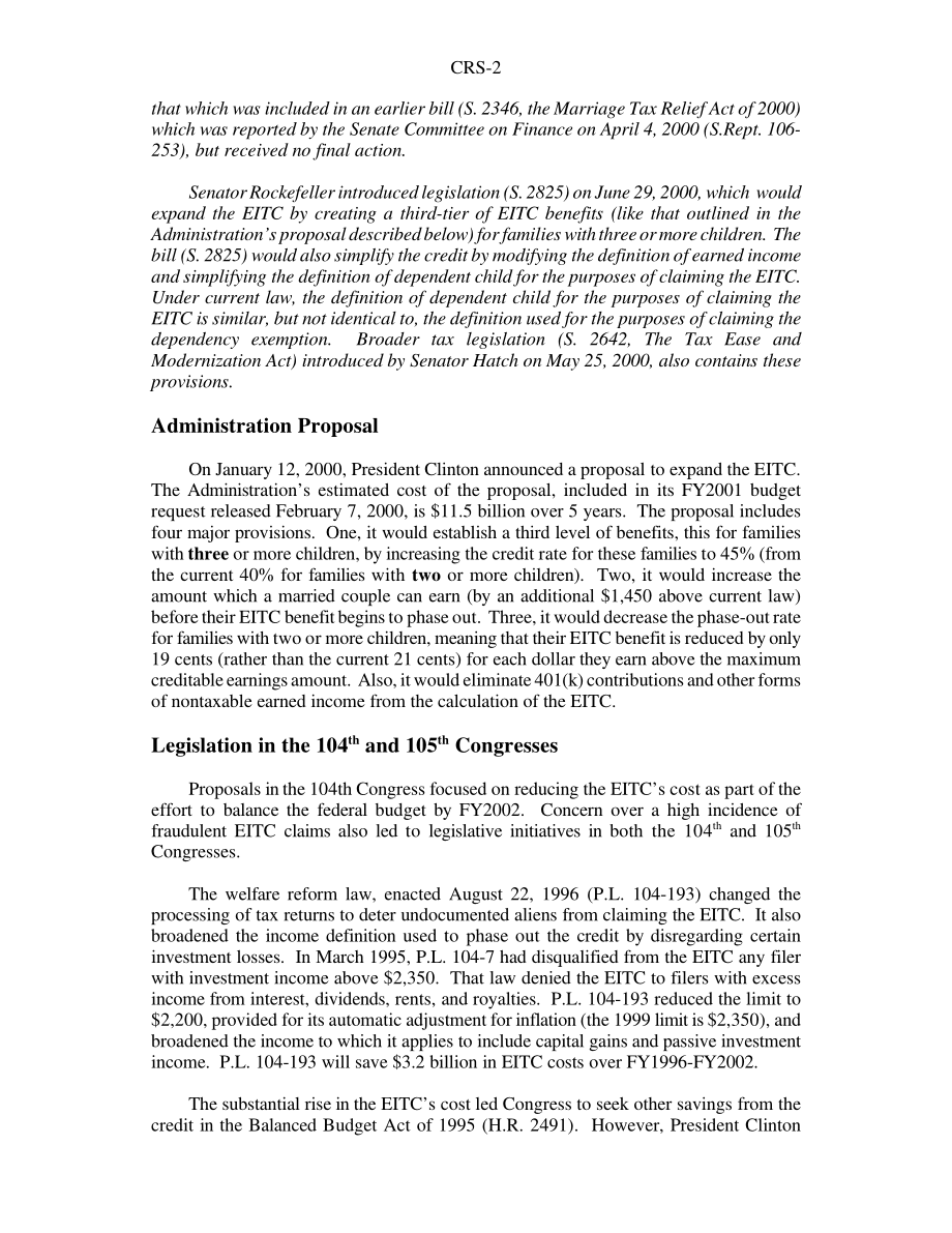 [20000901]RS20470_所得税抵免：当前问题和福利金额.pdf_第2页
