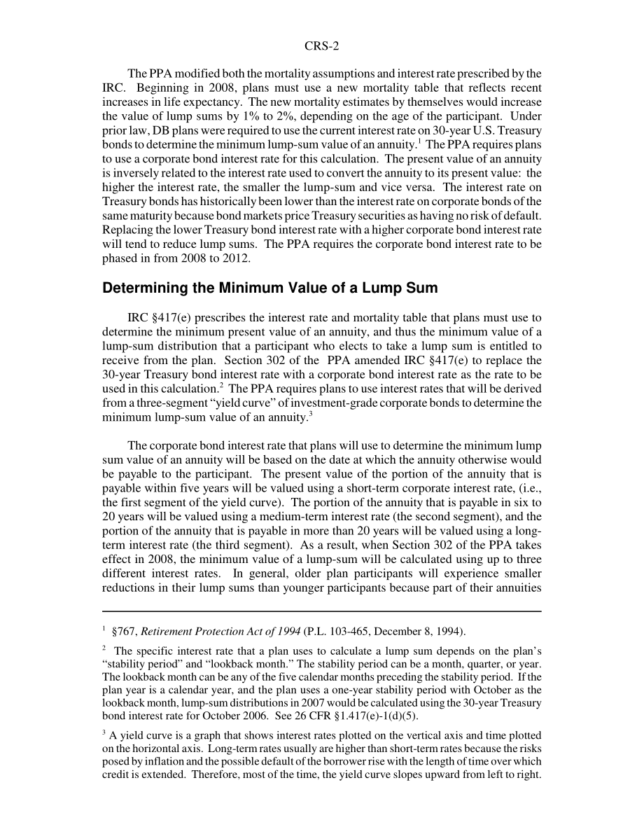 [20071203]RS22765_《养老金保护法》规定的一次性分配.pdf_第2页