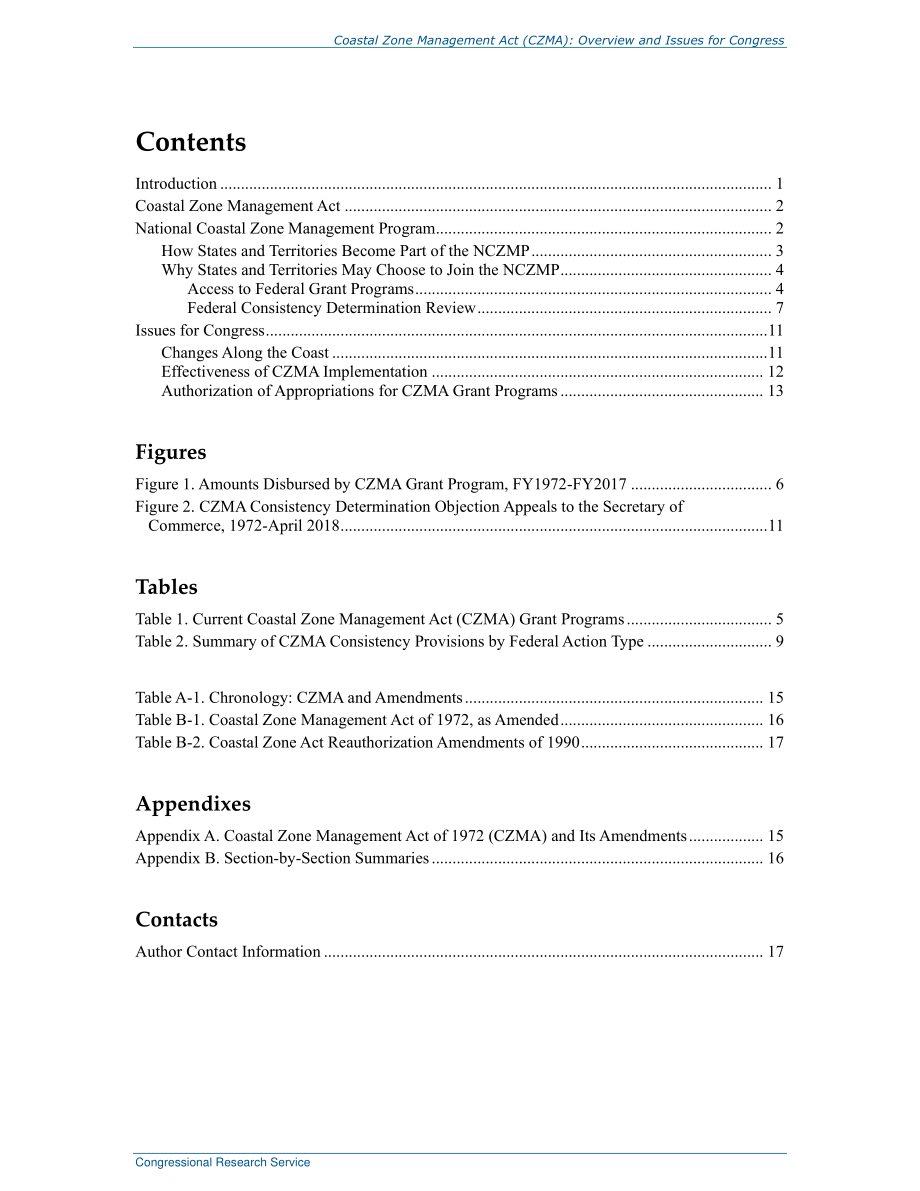 [20190115]R45460_海岸带管理法（CZMA）：国会概况和议题.pdf_第3页