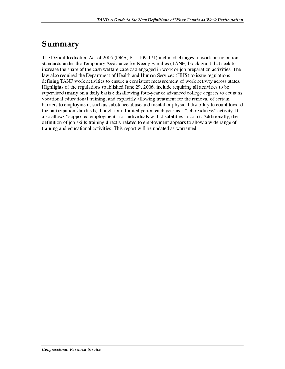 [20060807]RS22490_TANF：工作参与的新定义指南.pdf_第2页