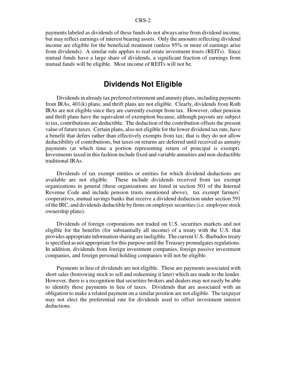 [20030611]RS21541_2003年减税政策下股息的税务处理：情况说明书.pdf_第2页