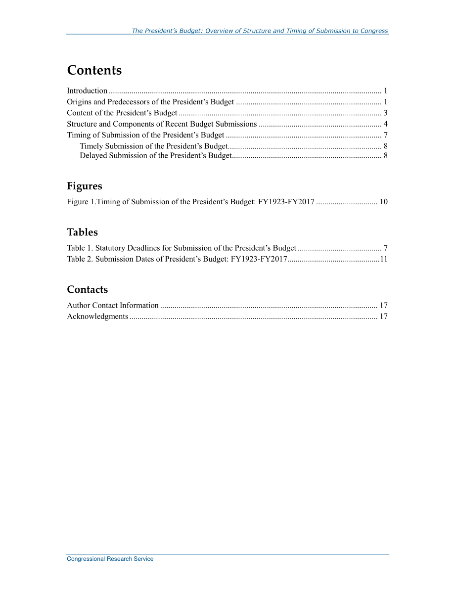 [20160209]R43163_总统的预算：提交国会的结构和时间概述.pdf_第3页