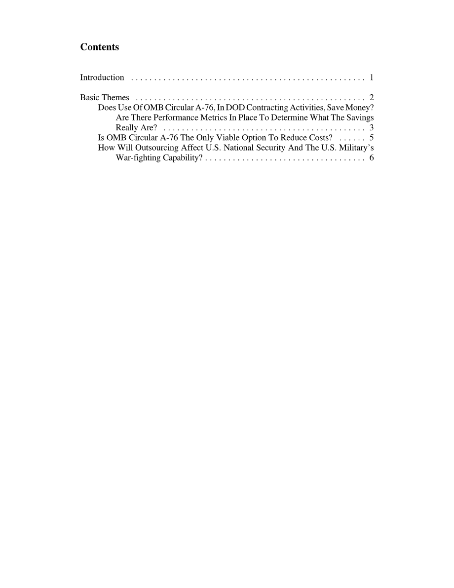 [20000530]RL30574_国防外包：OMB通告A-76国会政策和选择——CRS研讨会记录.pdf_第3页