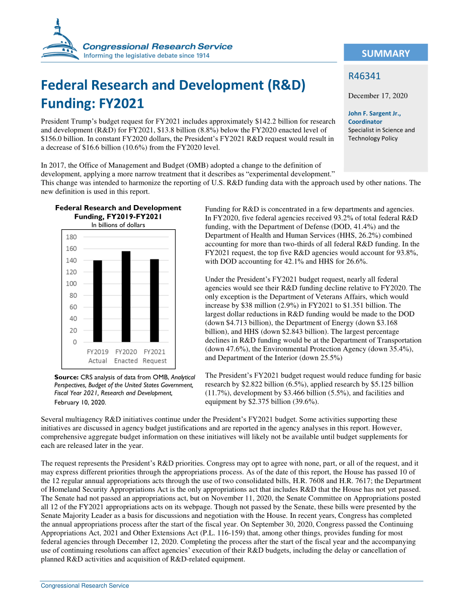 [20201217]R46341_联邦研发资金：2021财年.pdf_第2页