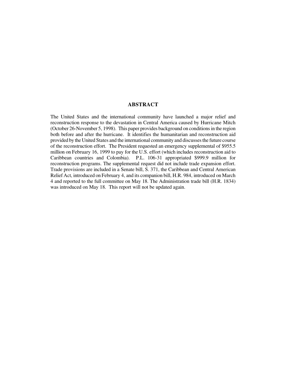 [19991012]98-1030_Central America Reconstruction After Hurricane Mitch.pdf_第2页