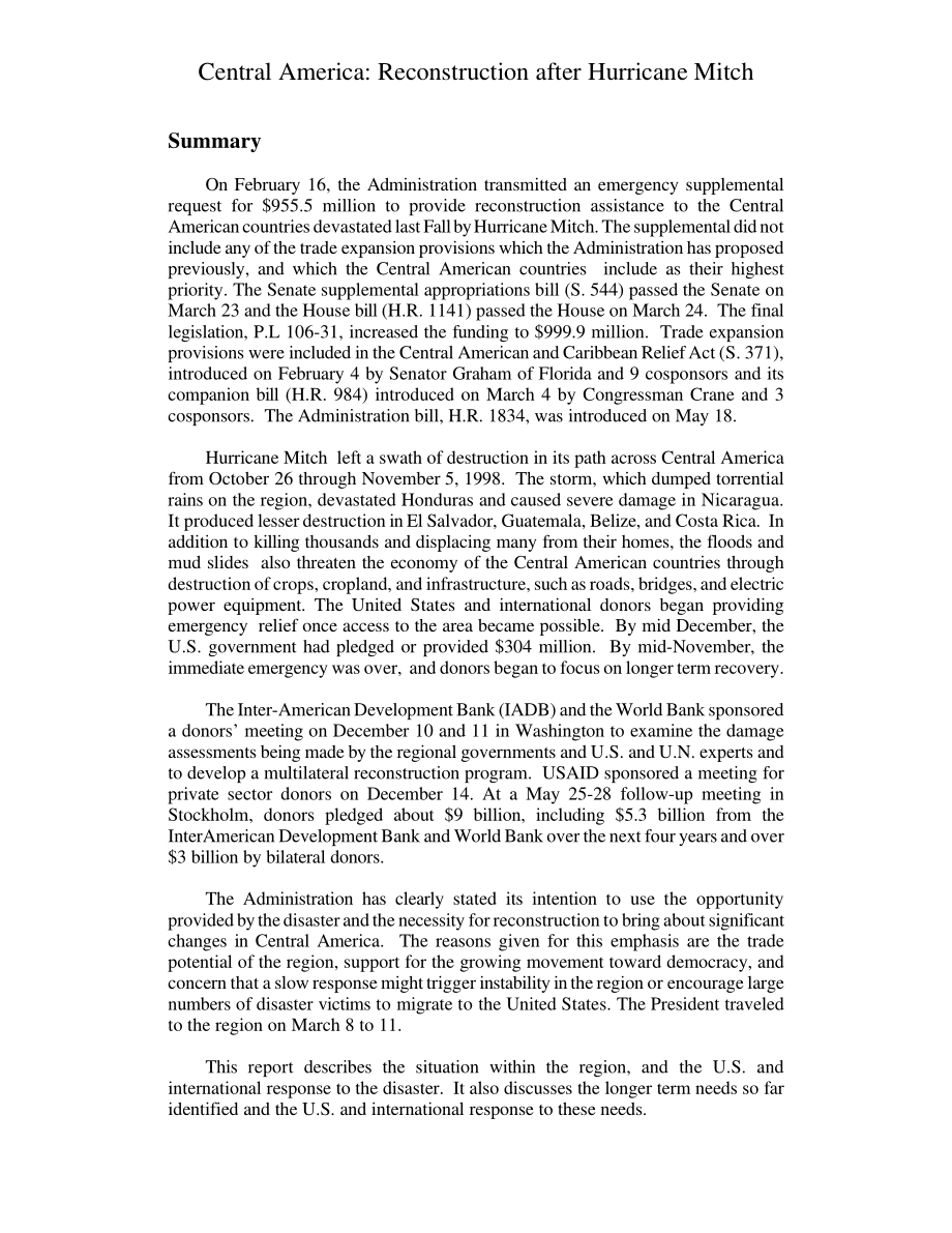 [19991012]98-1030_Central America Reconstruction After Hurricane Mitch.pdf_第3页