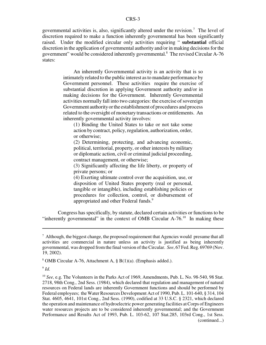 [20030910]RS21489_OMB通告A-76：对最近修订的联邦外包政策的解释和讨论.pdf_第3页
