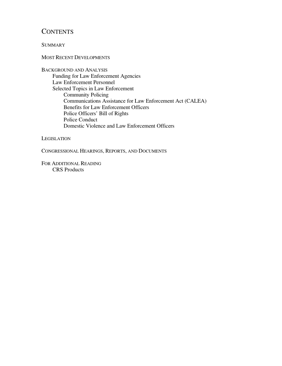 [20001117]IB98049_警察和执法部门：选定的问题.pdf_第2页