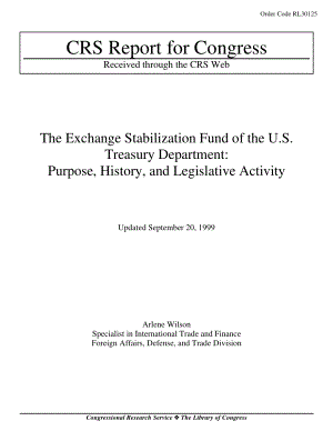 [19990920]RL30125_The Exchange Stabilization Fund of the U.S. Treasury Department Purpose, History, and Legislative Activity.pdf
