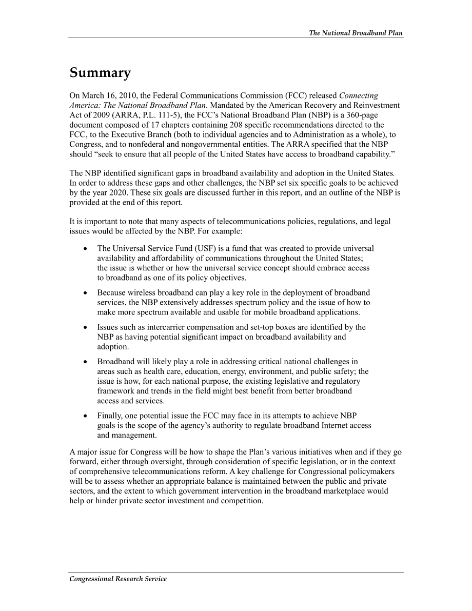 [20100709]R41324_国家宽带计划.pdf_第2页