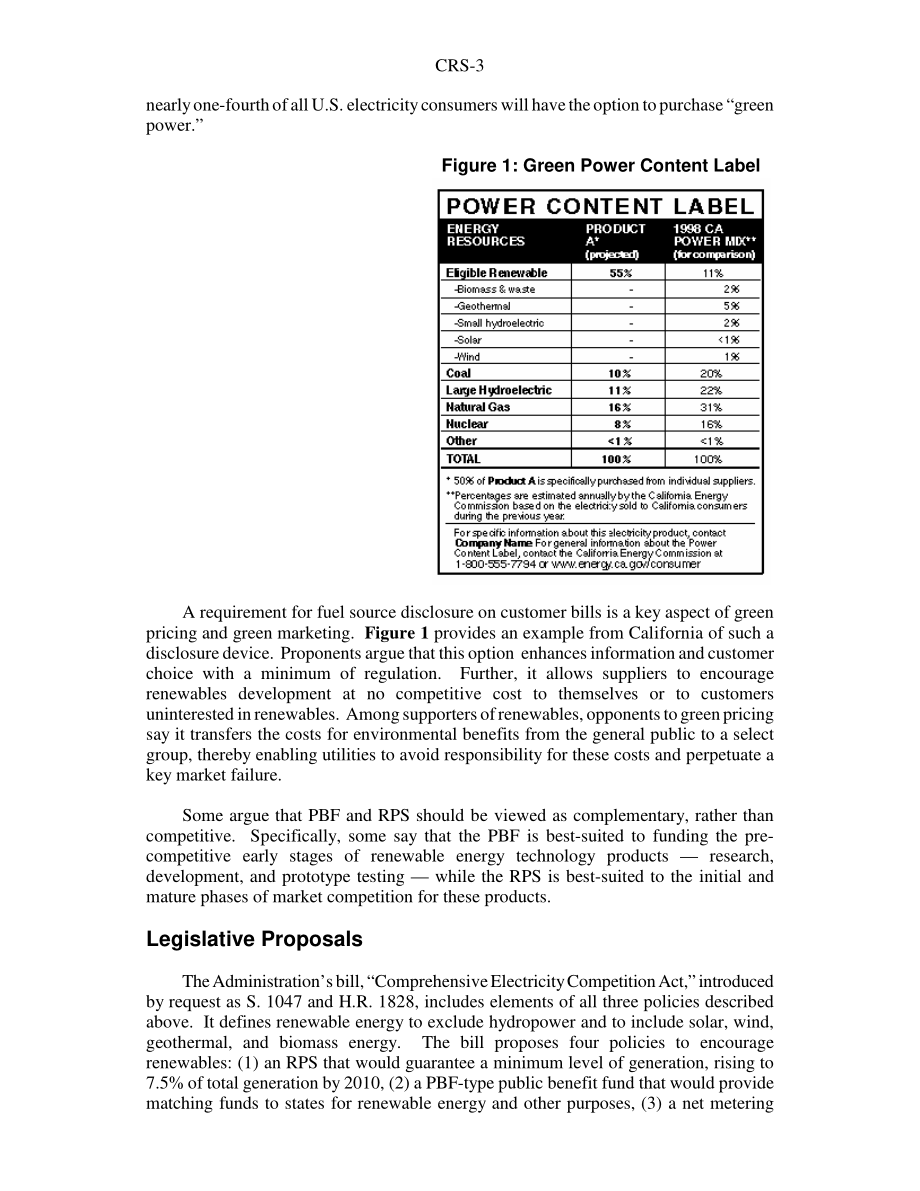 [19990720]RS20270_Renewable Energy and Electricity Restructuring.pdf_第3页