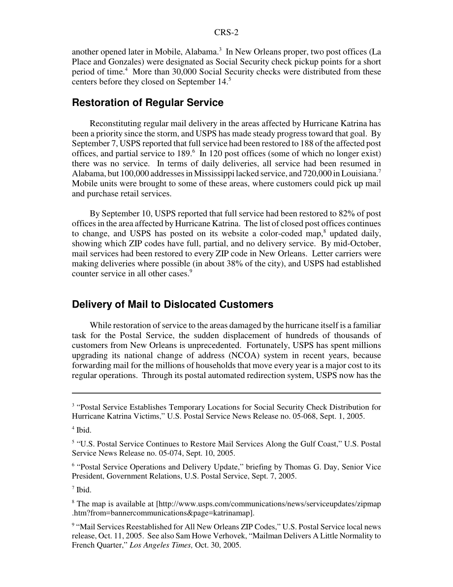 [20051102]RS22245_卡特里娜飓风幸存者邮政服务.pdf_第2页