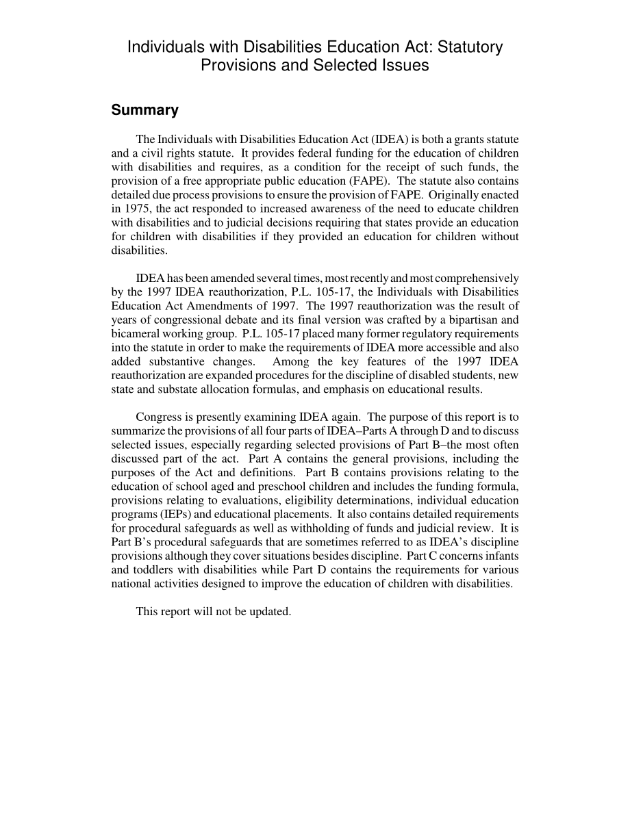 [20020125]RL31259_《残疾人教育法》：法律规定和选定问题.pdf_第2页