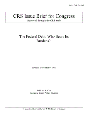 [19991209]IB92049_联邦债务： Who Bears Its Burdens.pdf