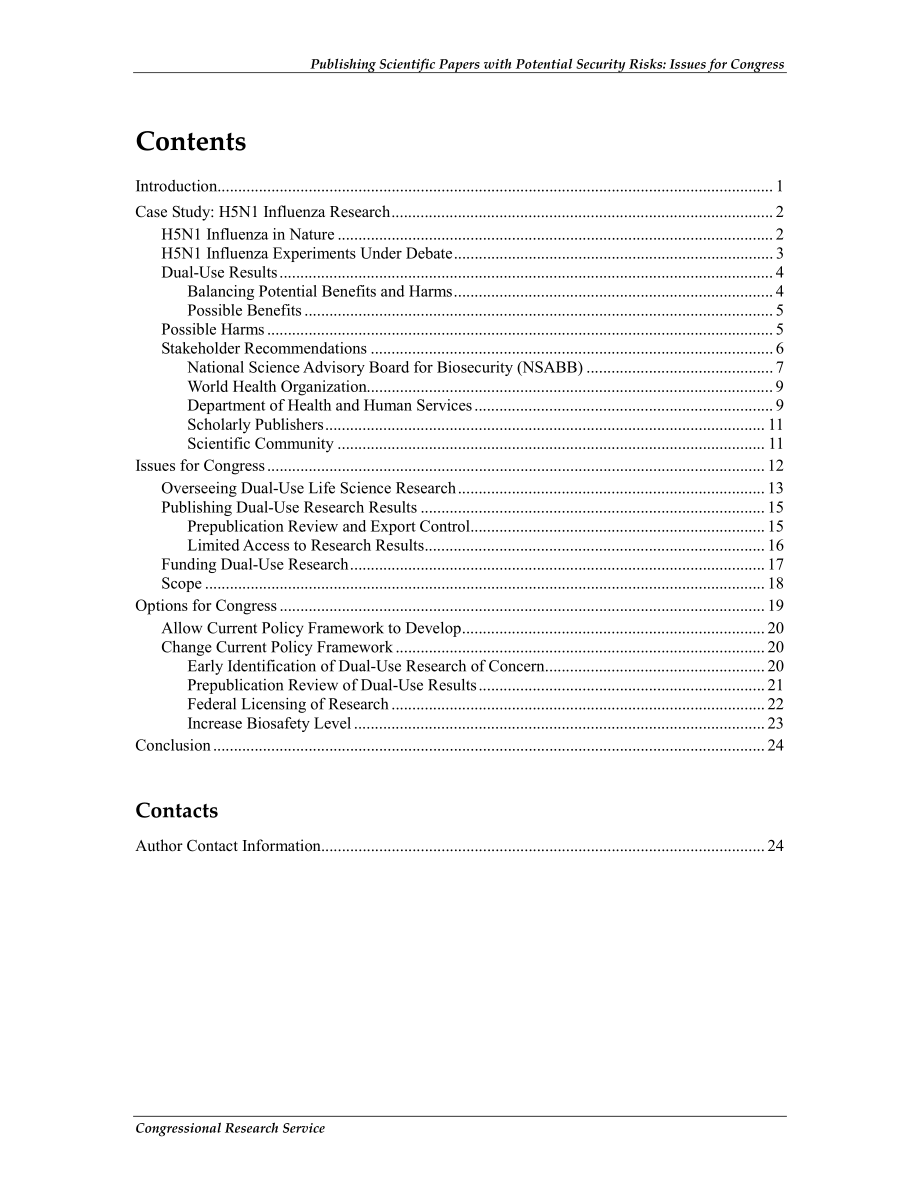 [20130318]R42606_发布具有潜在安全风险的科学论文：国会议题.pdf_第3页