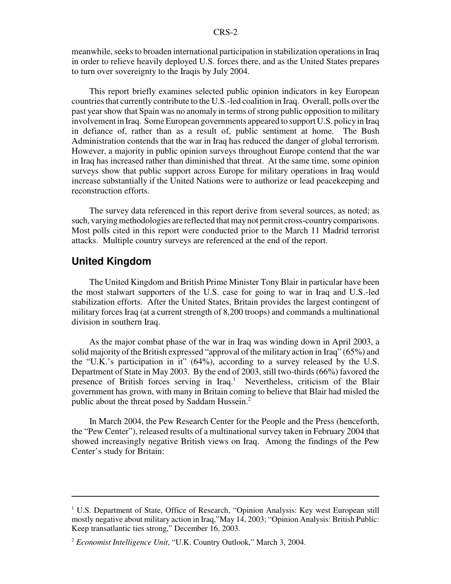 [20040331]RS21794_伊拉克联盟：选定欧洲国家的民意指标.pdf_第2页