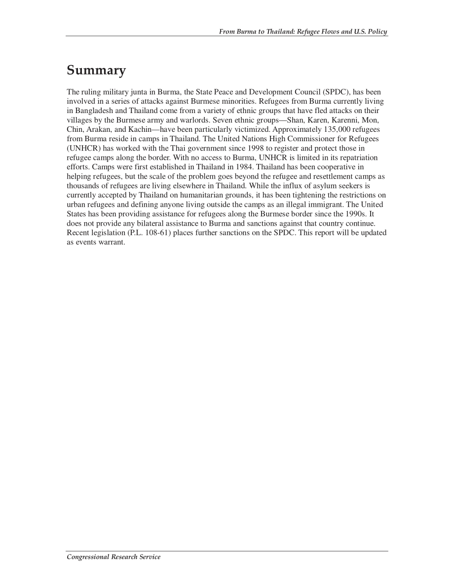 [20031121]RS21648_从缅甸到泰国：难民流动与美国政策.pdf_第2页