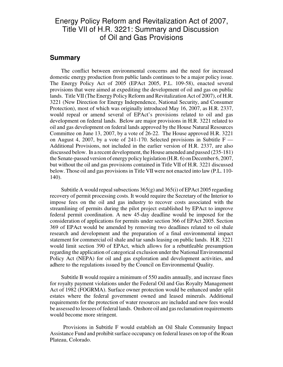 [20080229]RL34111_《2007年能源政策改革和振兴法案》H.R.第七篇.3221 石油和天然气条款概述和讨论.pdf_第2页