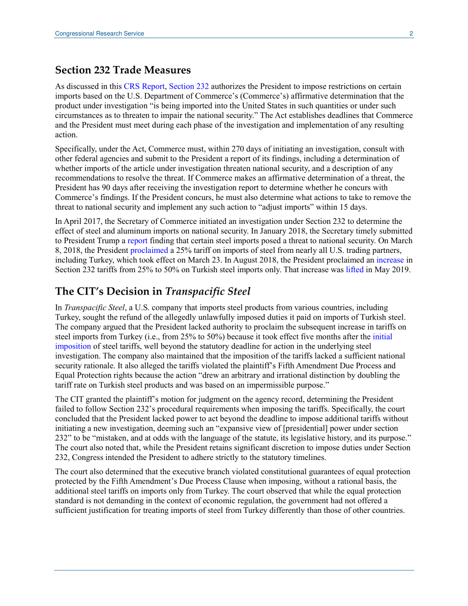 [20210721]LSB10628_联邦巡回法院审查总统关税授权的范围.pdf_第2页