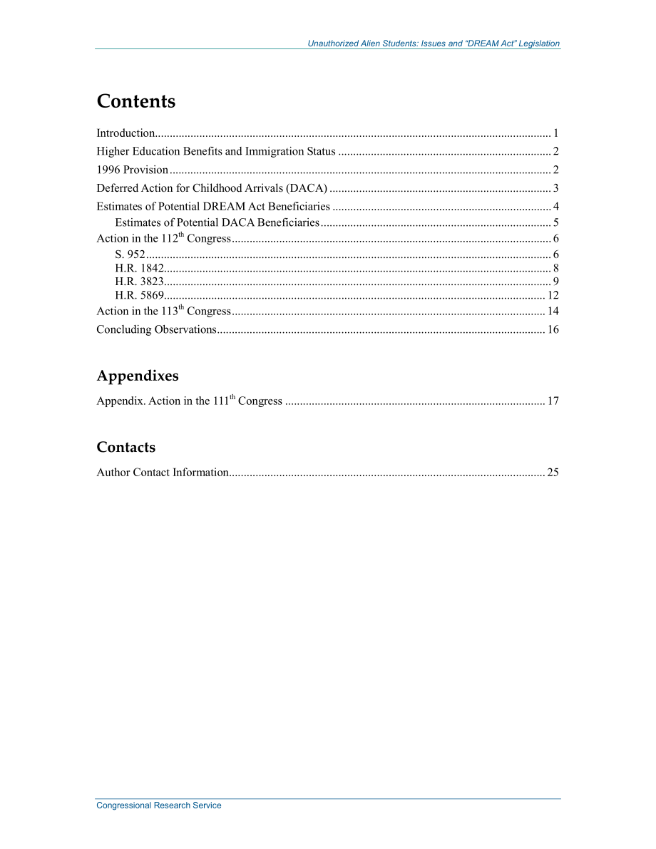 [20150120]RL33863_未经授权的外国学生：问题与《梦想法案》立法.pdf_第3页