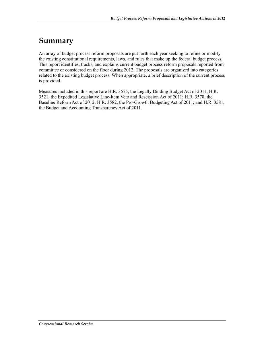 [20120302]R42383_预算流程改革：2012年的提案和立法行动.pdf_第2页