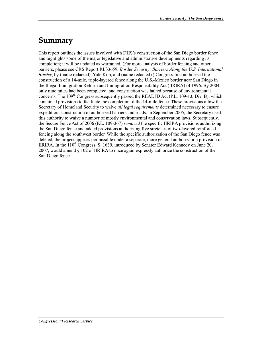 [20070625]RS22026_边境安全：圣地亚哥围栏.pdf_第2页