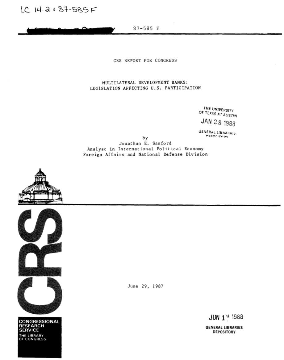 [19870629]87-585F_多边开发银行：影响美国参与的立法.pdf_第1页