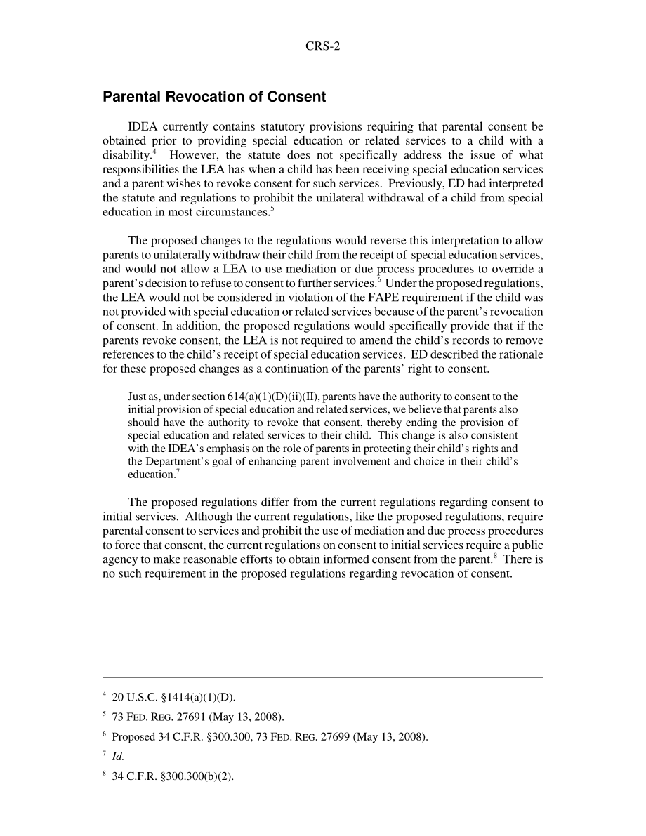 [20080523]RS22885_《残疾人教育法》（IDEA）条例拟议修正案.pdf_第2页