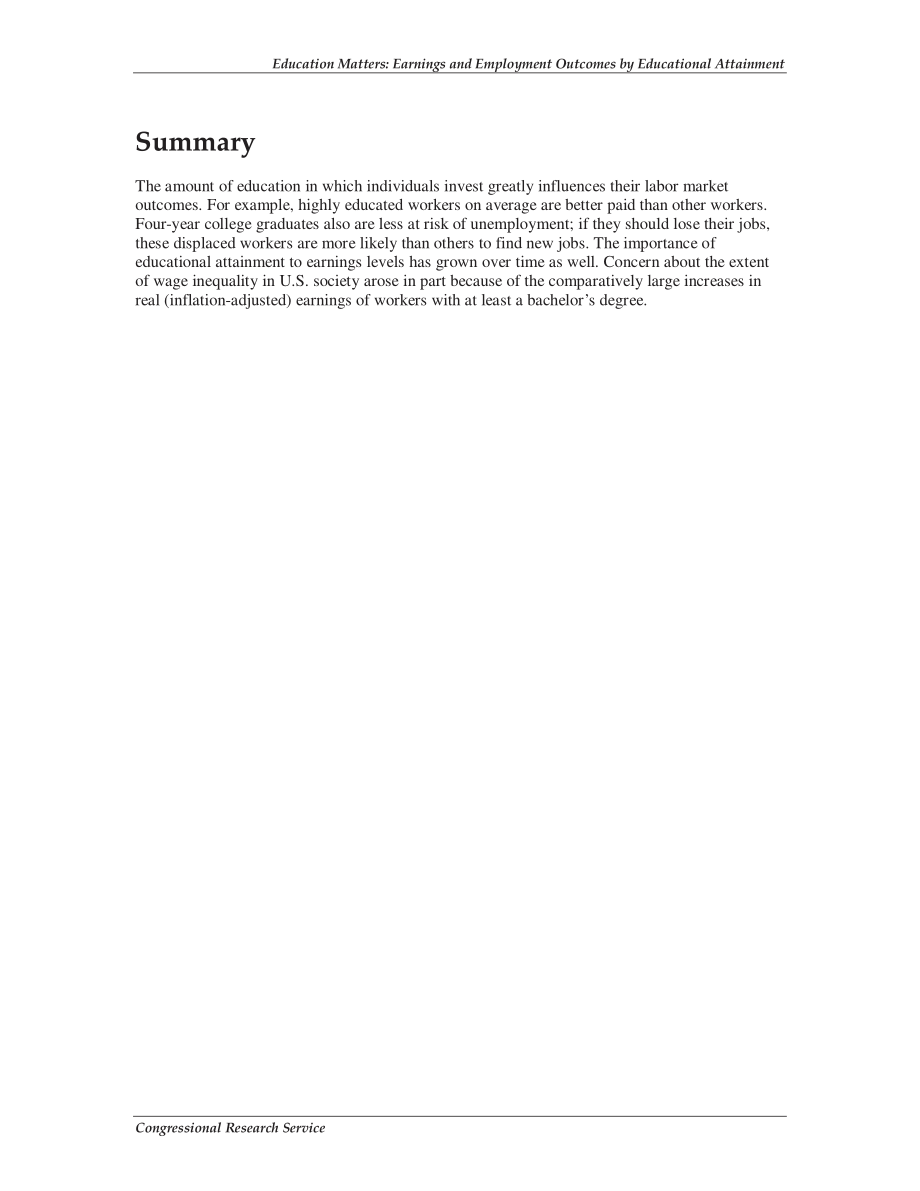 [20090409]RS22792_教育事项：按教育程度分列的收入和就业结果.pdf_第2页