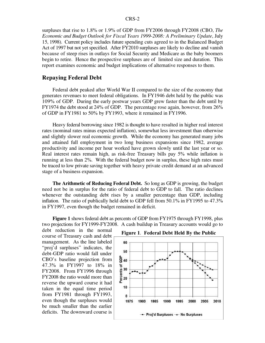 [19980723]98-96E_预算盈余：债务偿还、减税或支出的经济影响——概述.pdf_第2页