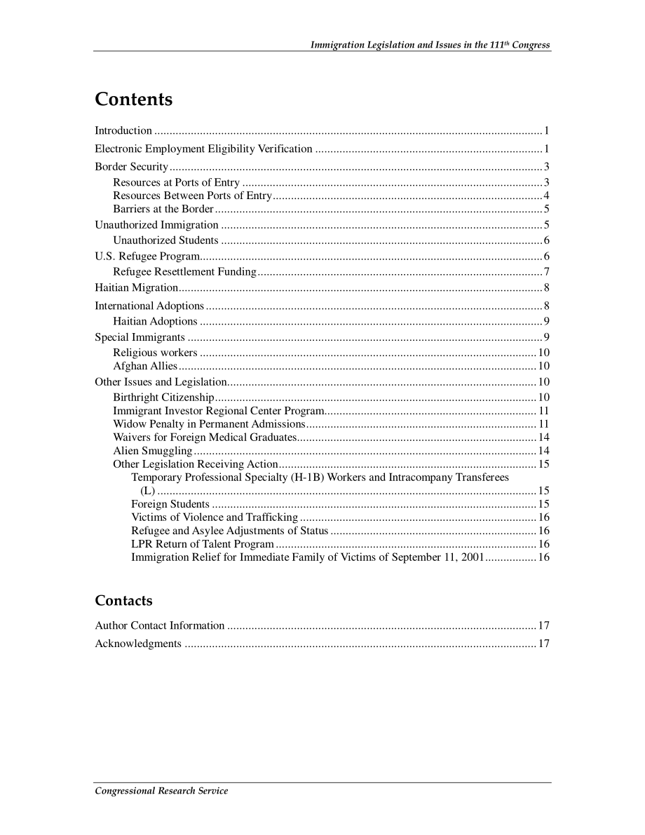 [20110118]R40848_第111届国会移民立法和议题.pdf_第3页