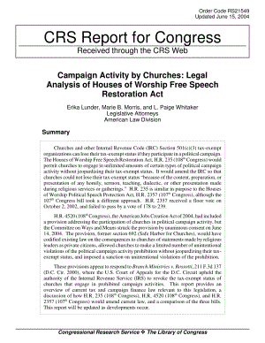 [20040615]RS21549_教会的竞选活动：《宗教场所言论自由恢复法案》的法律分析.pdf