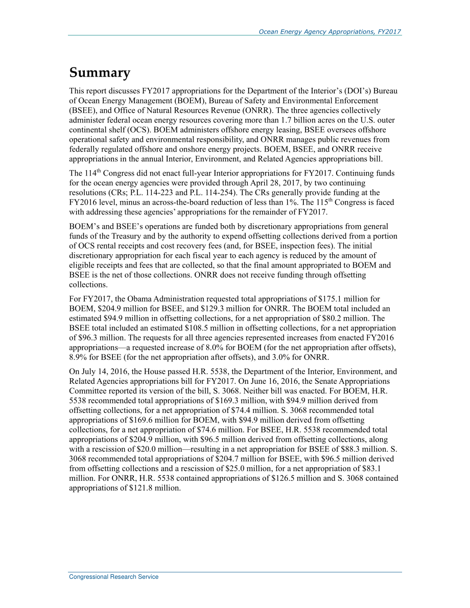 [20170313]R44312_2017财年海洋能源署拨款.pdf_第2页