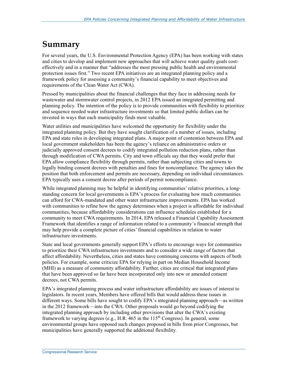 [20170314]R44223_EPA关于水基础设施综合规划和可承受性的政策.pdf_第2页