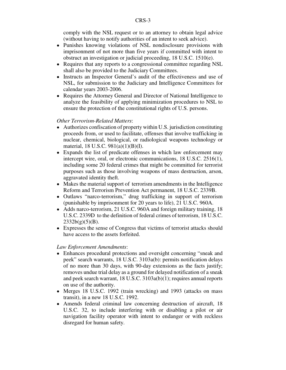 [20060203]RS22348_2005年《美国爱国者改进和再授权法案》（H.R.3199) 简短的外观.pdf_第3页