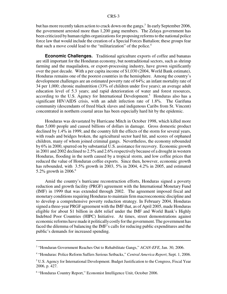 [20061013]RS21103_洪都拉斯：政治经济形势与美国关系.pdf_第3页