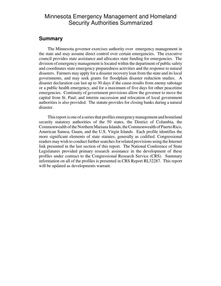 [20040323]RL32327_明尼苏达州应急管理和国土安全局总结.pdf_第2页