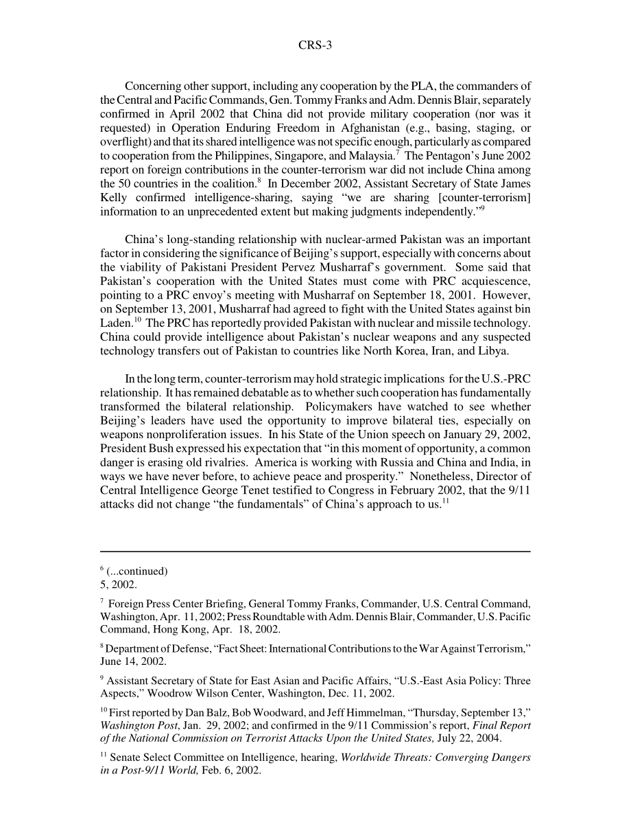 [20050512]RS21995_中美反恐合作：美国政策问题.pdf_第3页