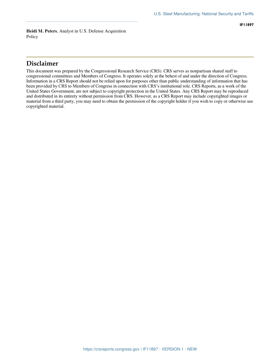 [20210812]IF11897_美国钢铁制造业：国家安全和关税.pdf_第3页