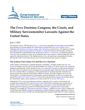 [20190605]LSB10305_Feres原则：国会、法院和军人对美国的诉讼.pdf
