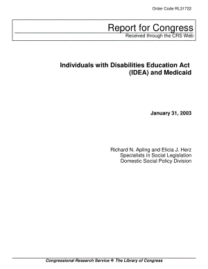 [20030131]RL31722_《残疾人教育法案》（IDEA）和医疗补助.pdf