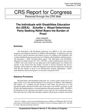 [20051221]RS22353_《残疾人教育法》（IDEA）：Schaffer v.Weast裁定寻求救济的一方承担举证责任.pdf