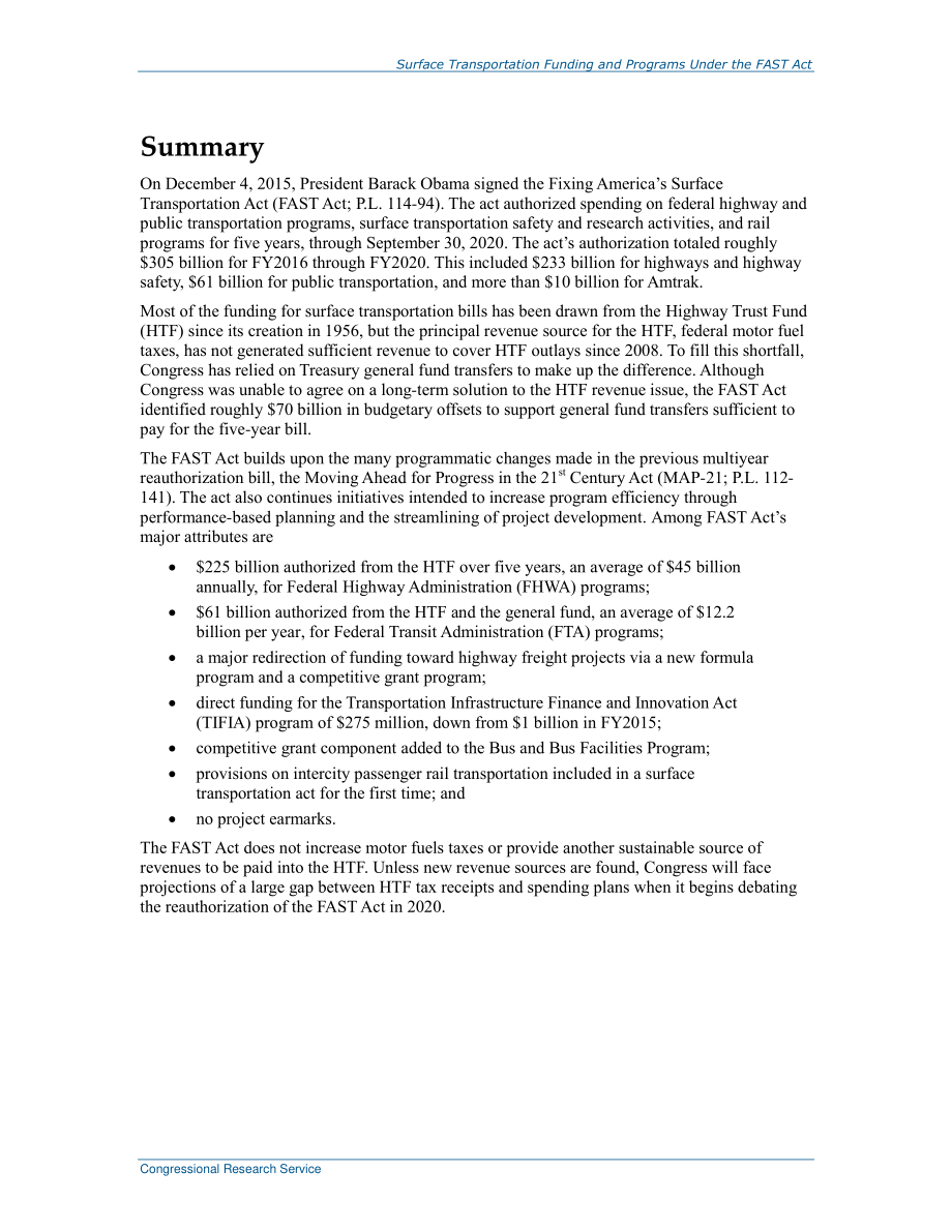 [20160218]R44388_《固定美国地面运输法案》（FAST法案；P.L114-94).pdf_第2页