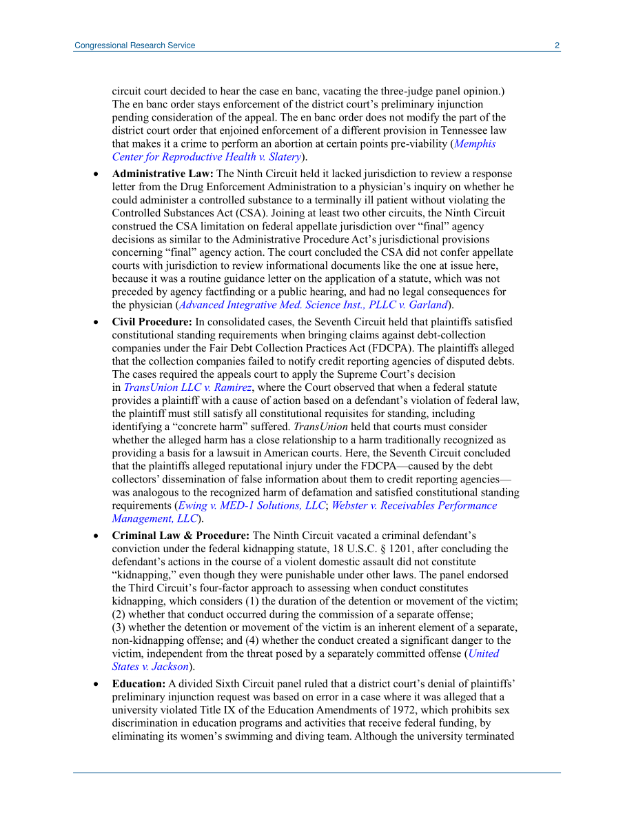 [20220207]LSB10695_国会法院观察员：最近立法者感兴趣的上诉裁决（2022年1月31日至2月6日）.pdf_第2页