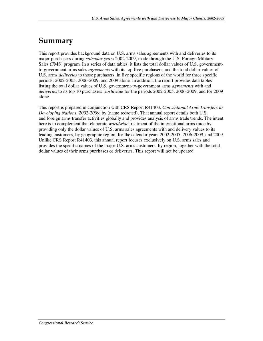 [20101220]R41539_美国军售：2002-2009年与主要客户的协议和交付.pdf_第2页