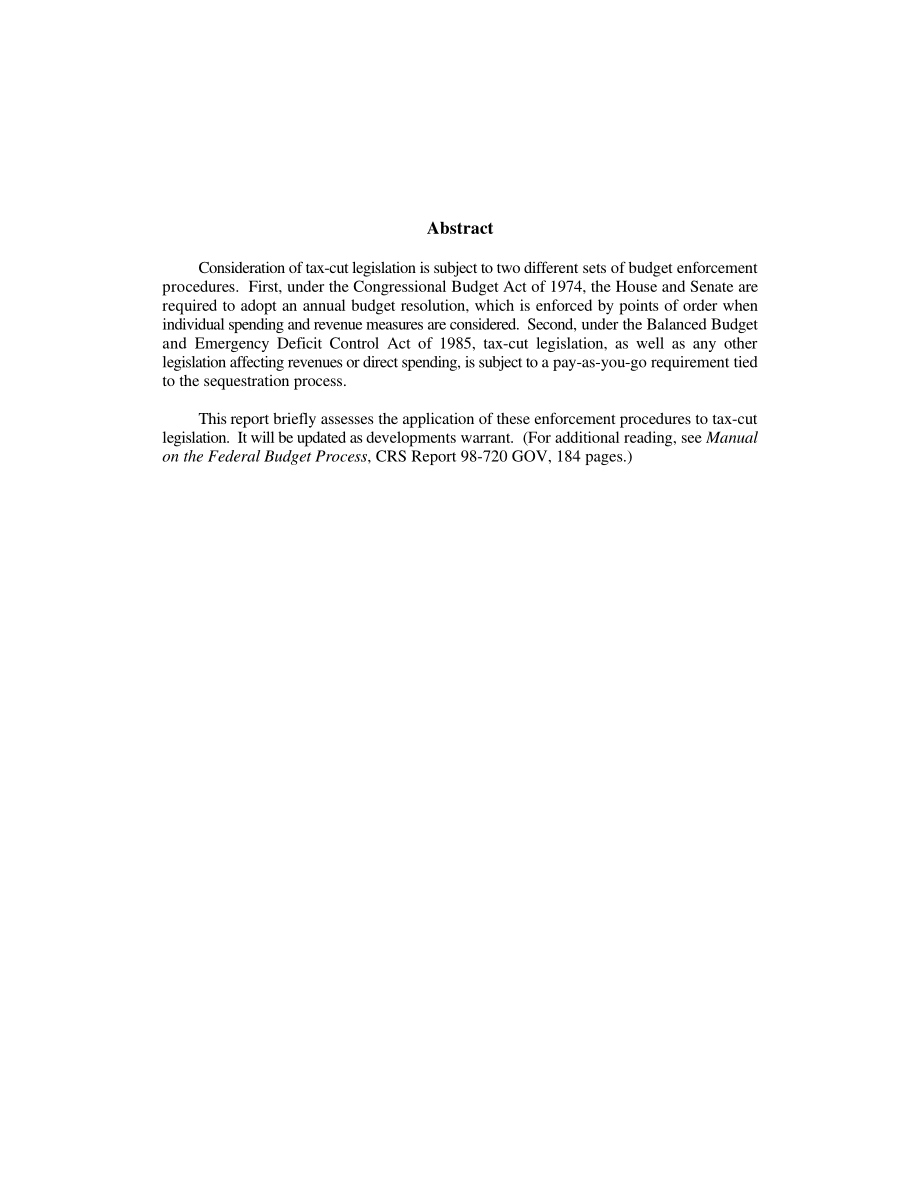 [19981231]RL30009_减税立法：适用的预算执行程序.pdf_第2页