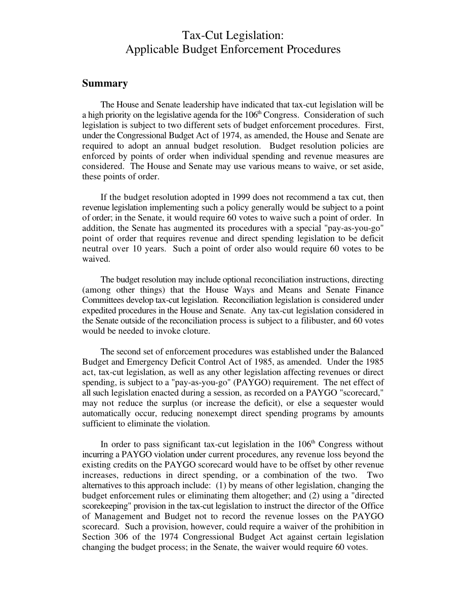 [19981231]RL30009_减税立法：适用的预算执行程序.pdf_第3页